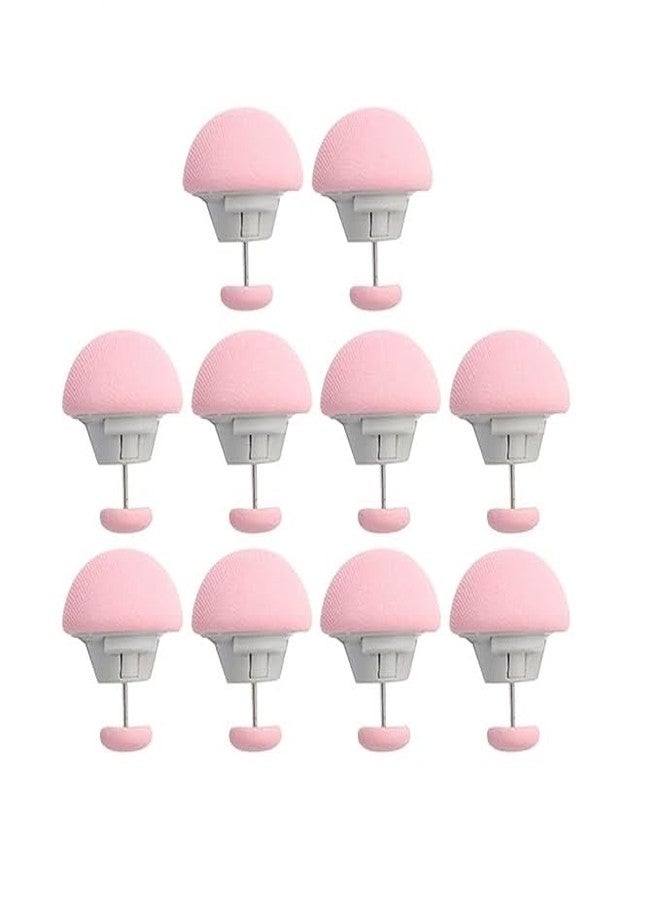 Mluffy Mushroom Duvet Cover Comforter Pins Cotton Quilt Fixer Duvet Double-Sided Fasteners Anti-Movement Bed Quilt for Blanket (Pink) (Pack of 10) - Image 1
